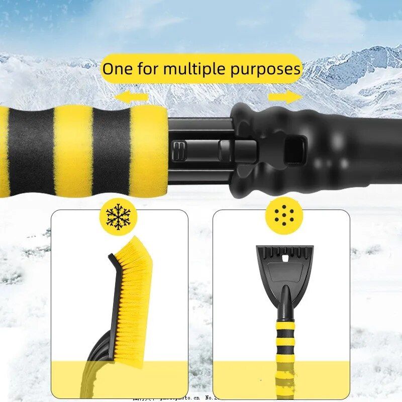 Extendable Snow & Ice Car Shovel with Ergonomic Foam Handle