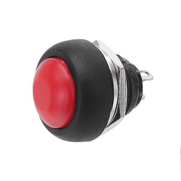 4Pcs Waterproof Button Switch Momentary Off/On Push Button Switch Red 12mm