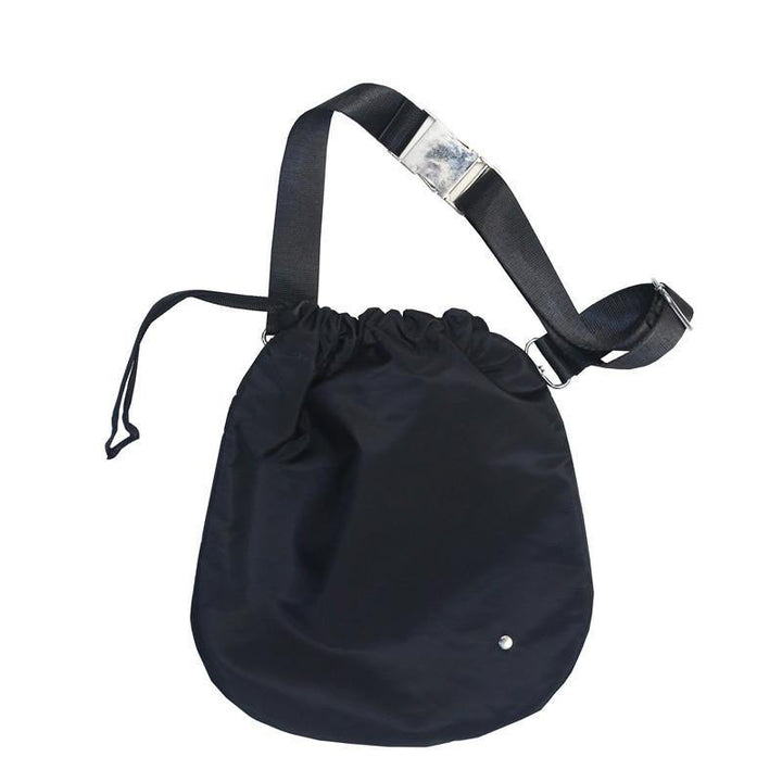 Diagonal Drawstring Fabric Waist Bag - MRSLM