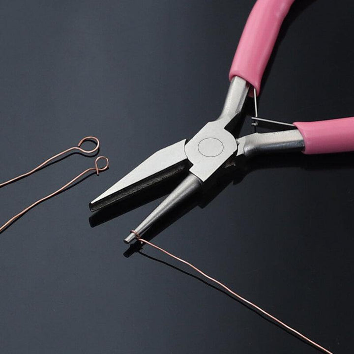 5 Inch Mini Winding Pliers Jewelry Pliers Semi-slot Semi-round Mouth Tool Pliers DIY Handmade Accessories