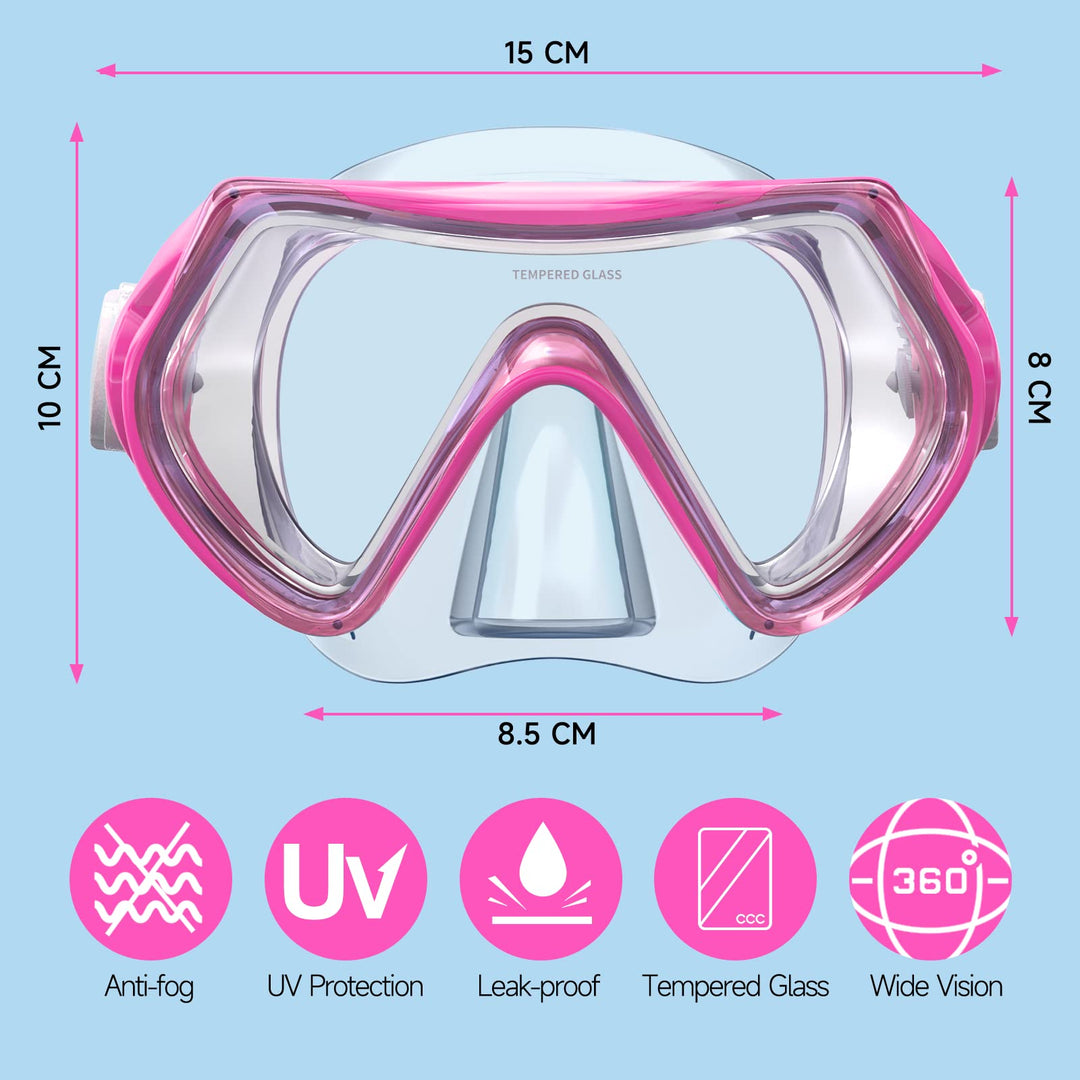 Kids Snorkel Mask with Nose Cover