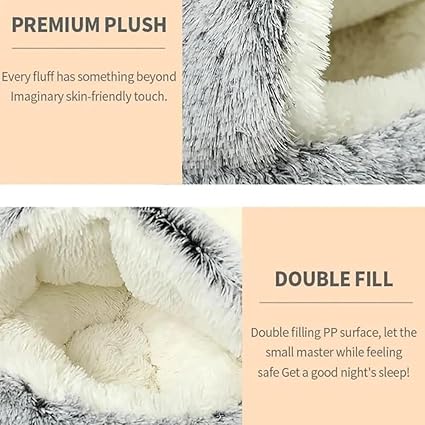 Zylo CozyNook Fluffy Pet Bed