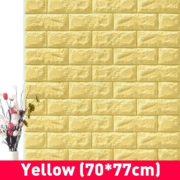 3D DIY Brick Pattern Wallpaper Waterproof Home Living Room Bed Room Kitchen Wallpaper - MRSLM