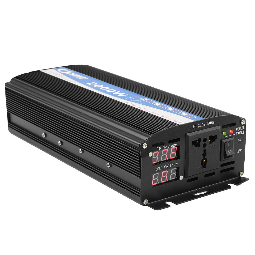 2000W Pure Sine Wave Inverter LED Power Invert 12V DC To 220V AC Power-bank