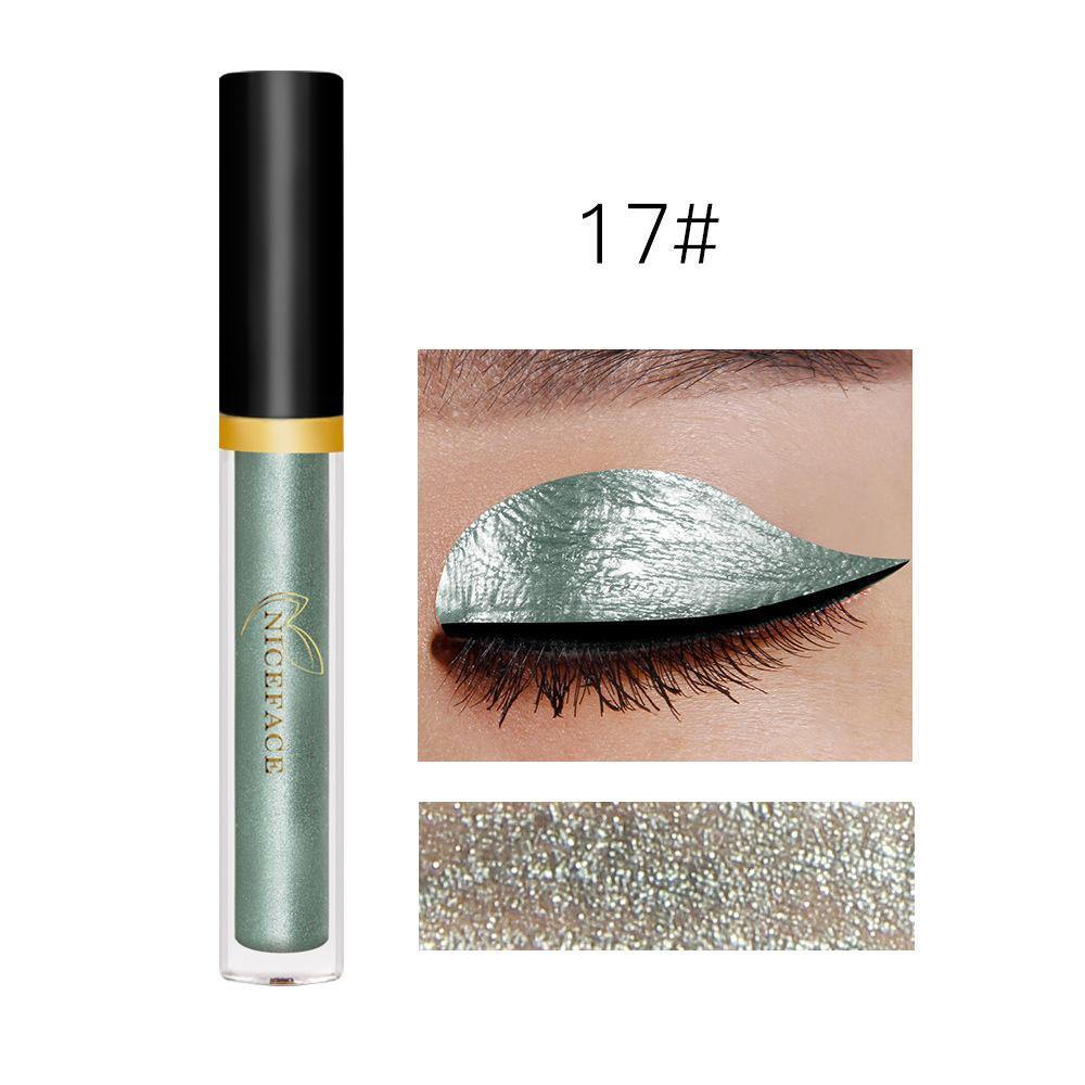 17 Colors Liquid Eye Shadow Diamond Shimmer Glitter Eye Highlighter Makeup Long-Lasting