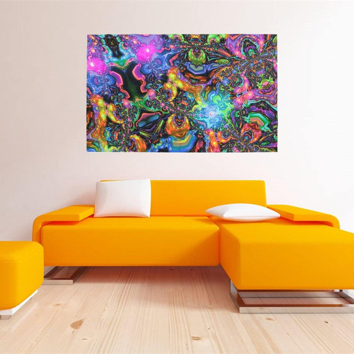 100cmx60cm Psychedelic Trippy Art Silk Cloth Poster Photo Fabric Home Decor