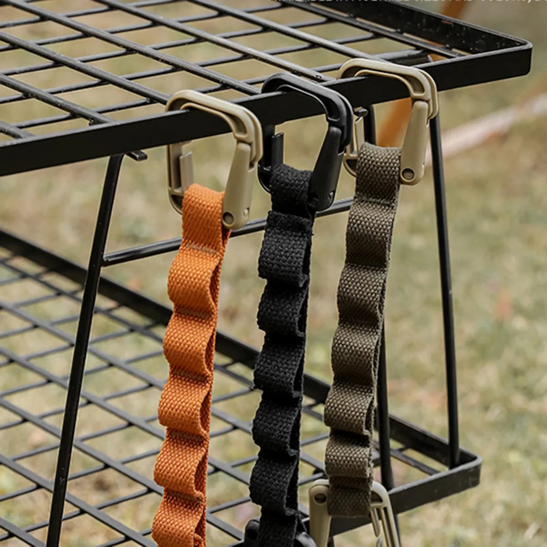 Adjustable Camping Strap with Multi-Ring Design