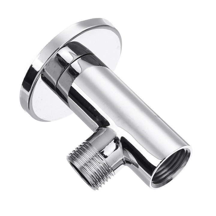 37cm/48cm Rain Shower Head Wall Arm Stainless Steel Extension Water Pipe with Base Mount