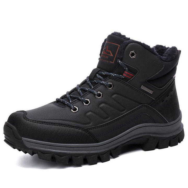 Plush Men's Shoes Snow Boots Men's Outdoor Sports Hiking Shoes