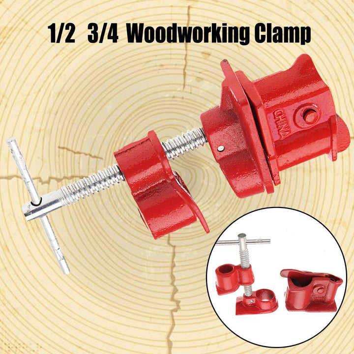 1/2Inch 3/4Inch Wood Gluing Pipe Clamp Set Heavy Duty PRO Woodworking Cast Iron