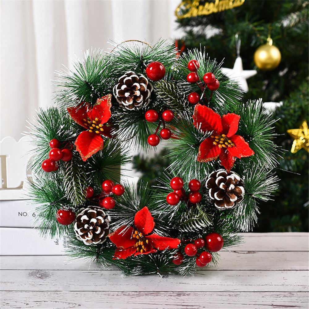 Gangzhilian Christmas Wreath Chirstmas Home Decoration Wreath Creative Mutiple Styles Decor For Home Office