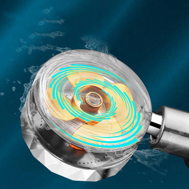 360¬∞ Rotating High-Pressure Water Saving Shower Head - Ideal for Low Pressure Supply