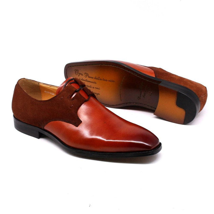 British Style Carved Leather Shoes Business Suit