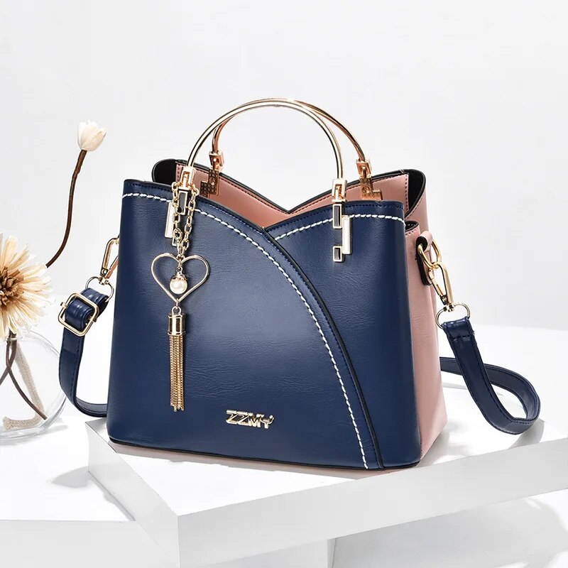 Luxury Fashion Women's PU Leather Bucket Crossbody Bag