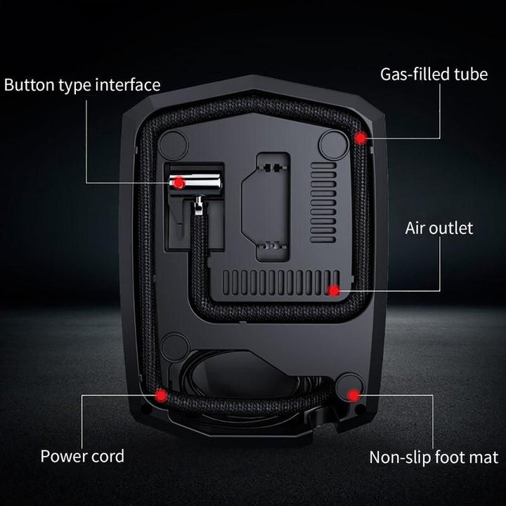 12V Portable Digital Car Tire Inflator with LED Illumination