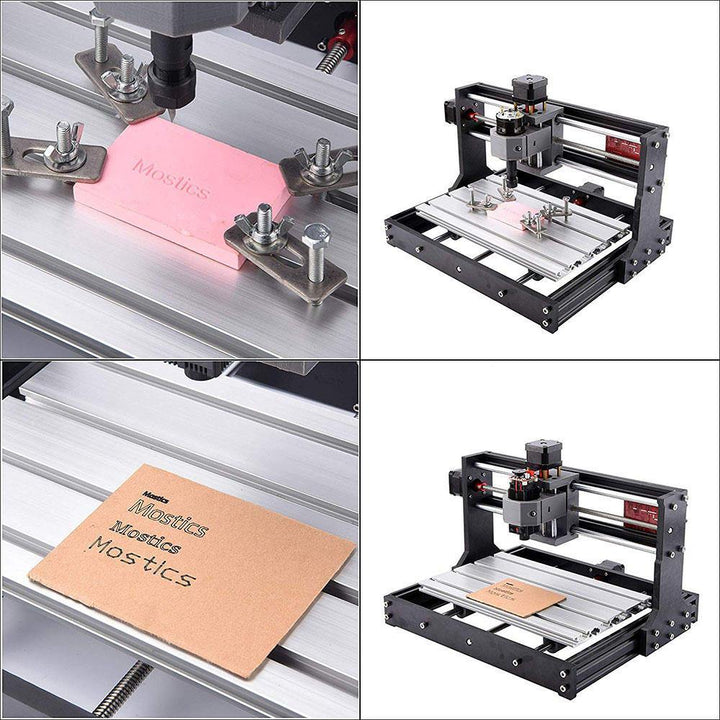 Upgrade Version 1810 GRBL Control Mini DIY CNC Router Standard Spindle Motor Wood Laser Engraving Machine Spindle Motor PCB PVC Milling Engraver Wood Router Engraver