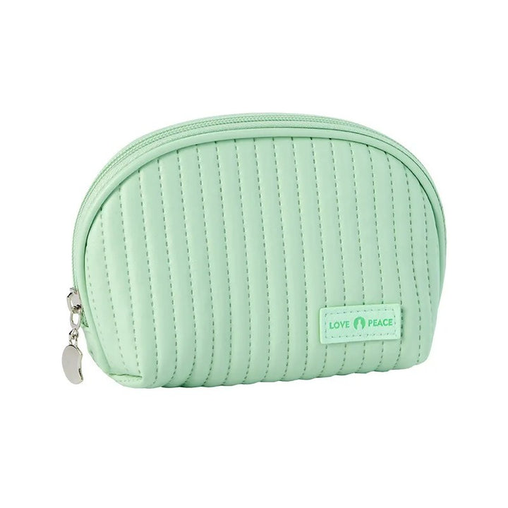 Compact Shell Cosmetic Bag for Women | Travel-Sized Makeup Pouch