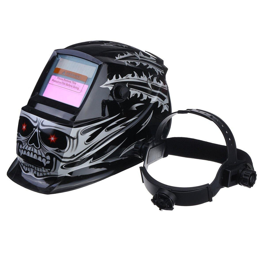 Solar Powered Auto Darkening Welding Helmet Arc Tig Mig Grinding Welder Mask