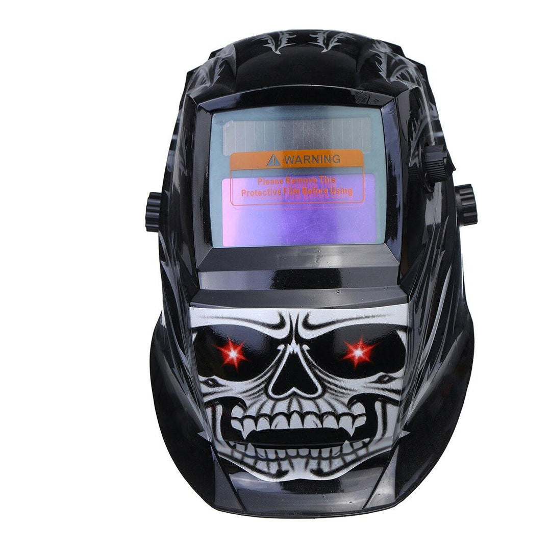 Solar Powered Auto Darkening Welding Helmet Arc Tig Mig Grinding Welder Mask