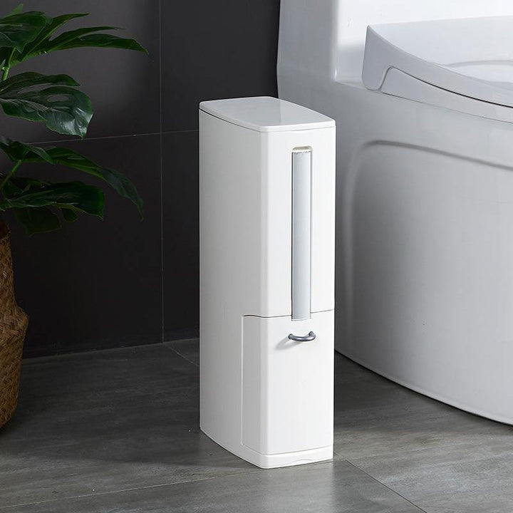 Smart and Efficient Toilet Brush and Trash Can Set - Simplify Your Bathroom Cleaning - MRSLM