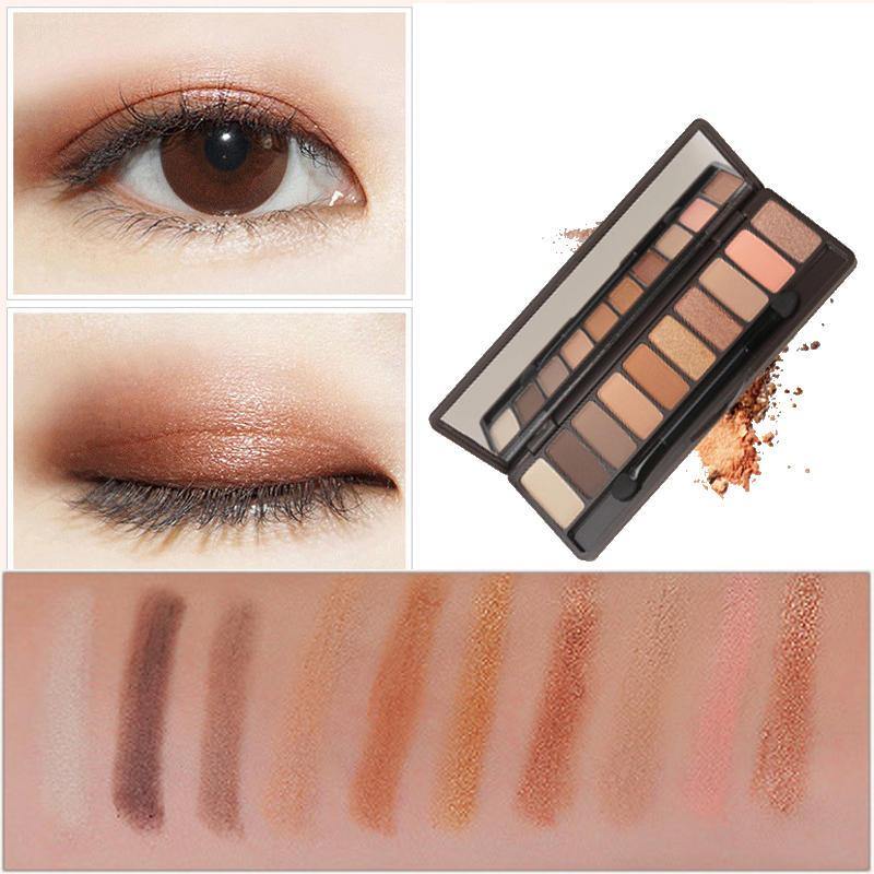 10 Colors Eye Shadow Palette Set Glitter Shimmer Long Lasting Waterproof