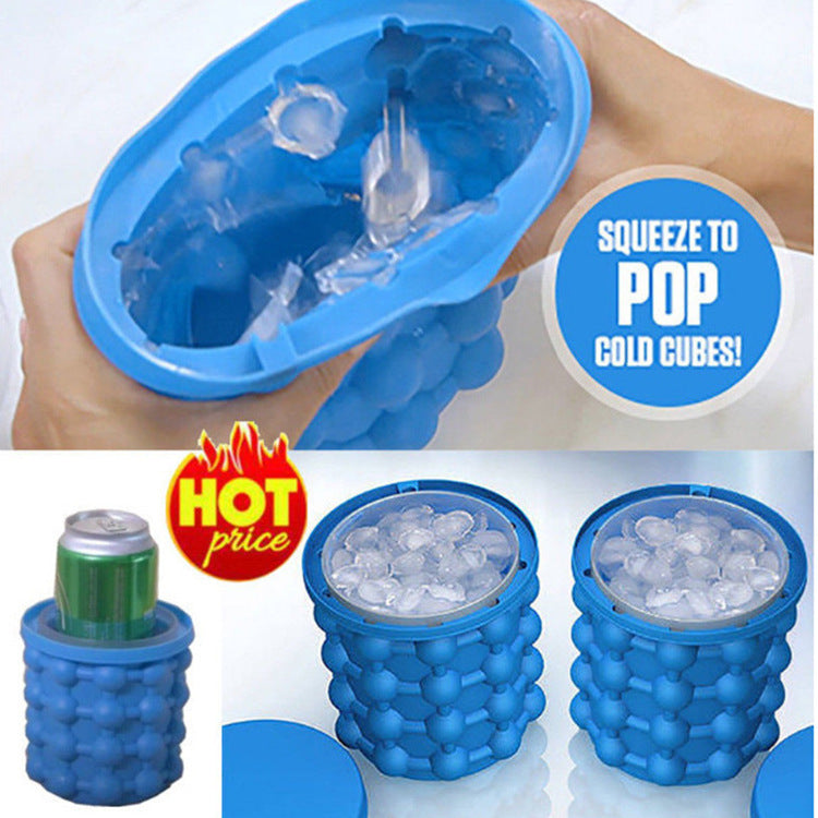 New Champagne Container Silicone Bucket Saving Ice Cube Maker