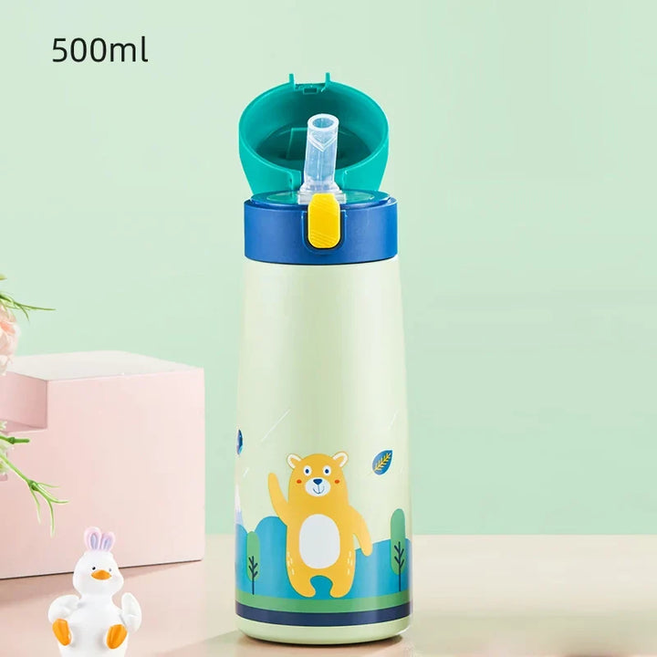 Kid-Friendly Cartoon Stainless Steel Thermal Mug