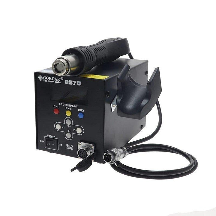 GORDAK 857D 1000W High Power LCD Display Soldering Station Intelligent Hot Air Desoldering Station Hot Air Gun