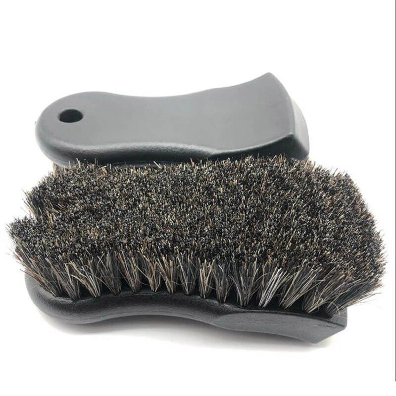 Horsehair Leather & Textile Cleaning Brush for Car and Furniture