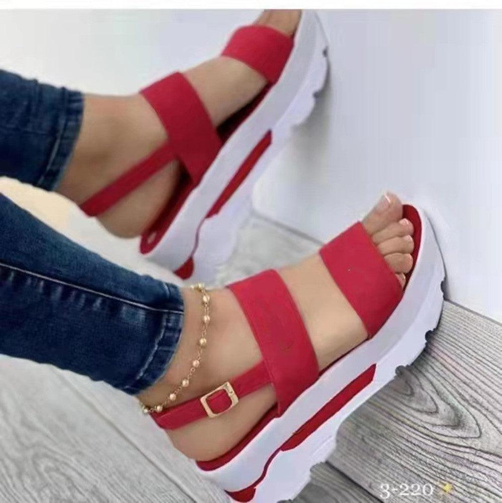 Statement Round Toe Platform Casual Women's Sandals