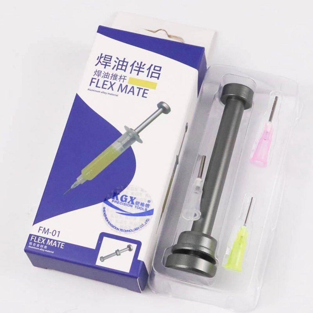 KGX Welding Oil Flux Booster Aluminum Alloy Soldering Needle Barrel Push Rod Propulsion Repair Maintenance Tools