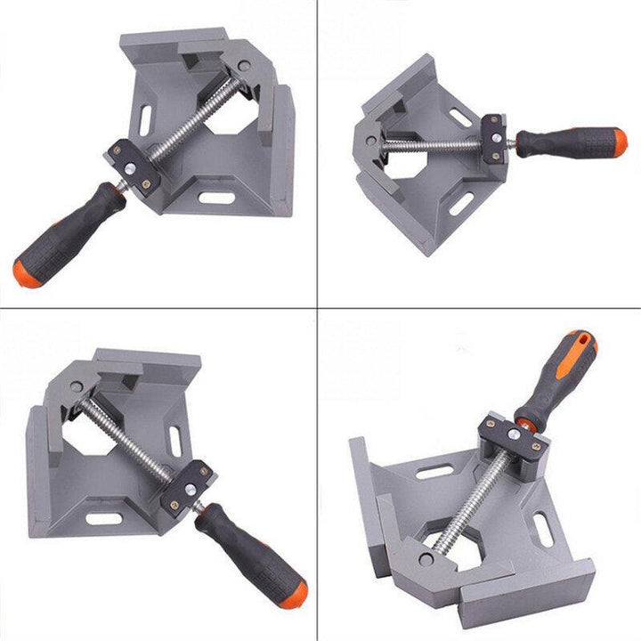 Aluminum Single Handle 90 Degree Right Angle Clamp Angle Clamp Woodworking Frame Clip Right Angle Folder Tool