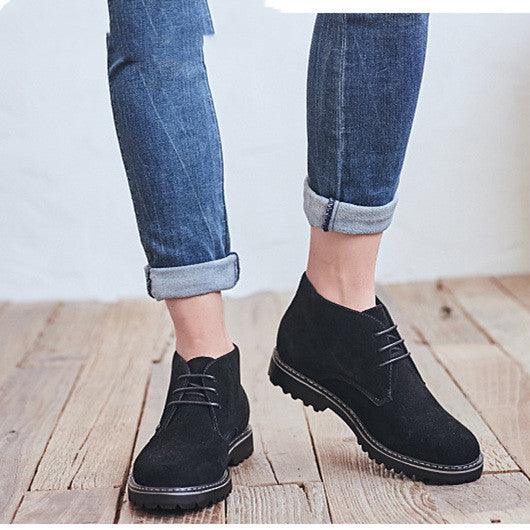 All-match Casual Leather High Top Martin Boots