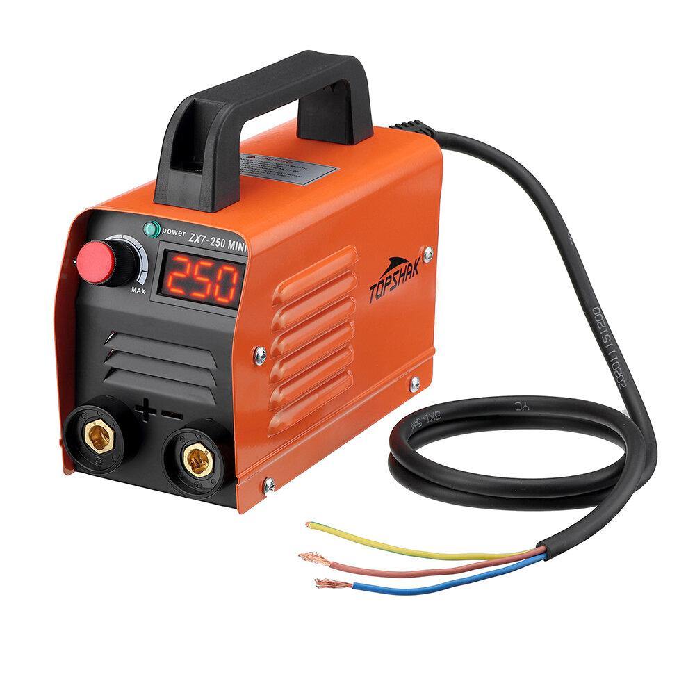 Topshak ZX7-250 250A 110V Mini Electric Welding Machine Portable Current Digital Display IGBT Welder Weld Tool