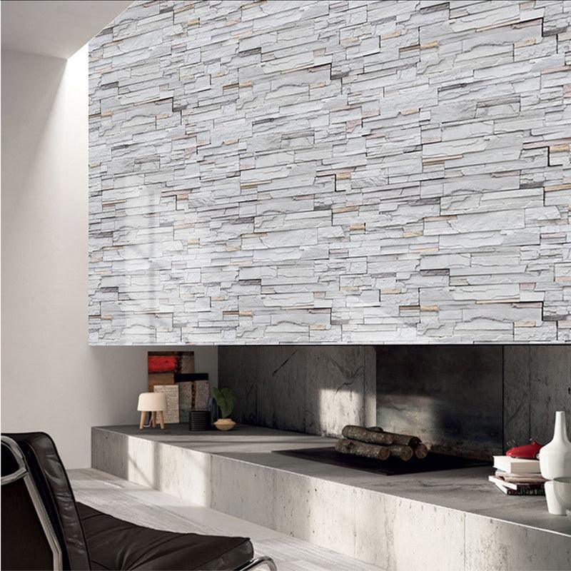 45cmx10m 3D Stone Brick Wallpaper PVC Wall Sticker Home Decor Art Wall Paper for Bedroom Living Room Background Decal