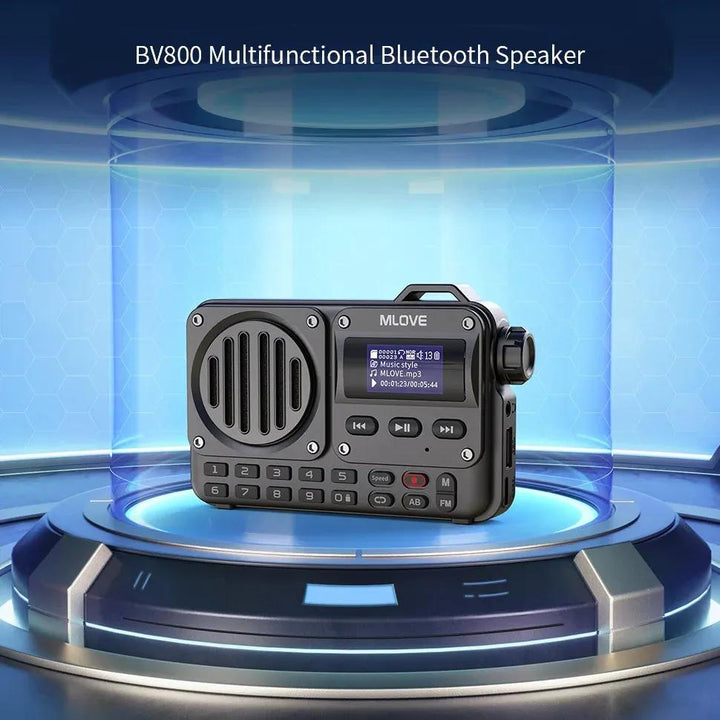 Super-Portable Bluetooth Speaker with FM Radio and Multimedia Playback