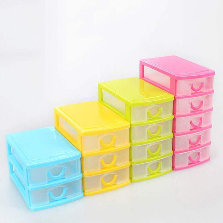 4 Styles Multi-layer Plastic Storage Box Desktop Organizer Drawer Storage Box Detachable Jewelry Makeup Cabinets Case Nail Storage Case