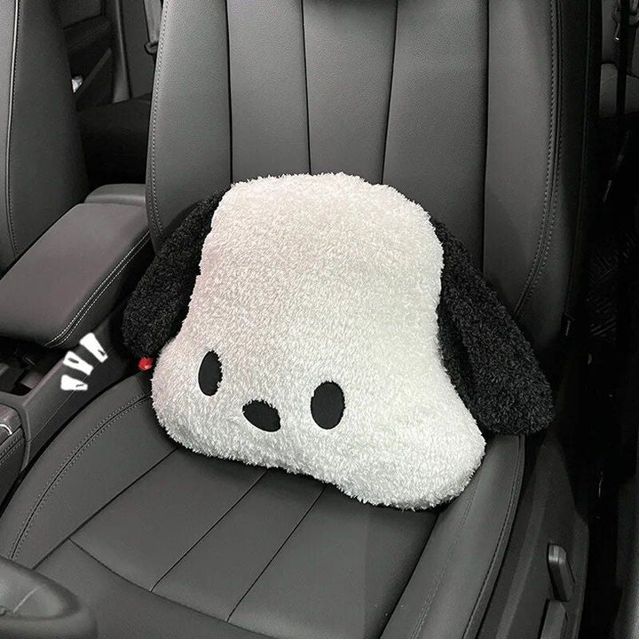 Plush Pochacco Anime Car Headrest & Lumbar Support Pillow