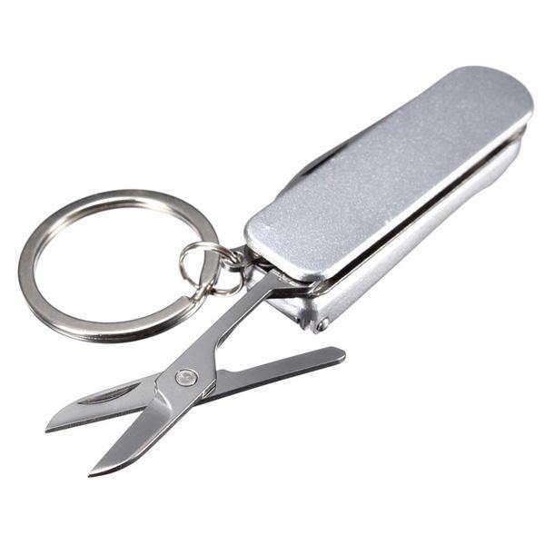 5 in 1 Pocket Multitool Nail Clipper Scissors Blade Stainless Steel