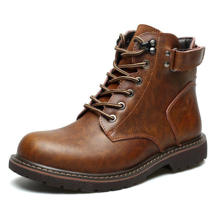 Fashion Men's Casual Mid-cut Leather Boots