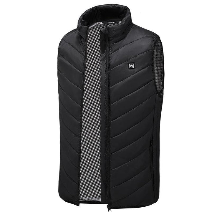 TENGOO Unisex 3-Gears Heated Jackets USB Electric Thermal Clothing 2 Places Heating Winter Warm Vest Outdoor Heat Coat Clothing - MRSLM