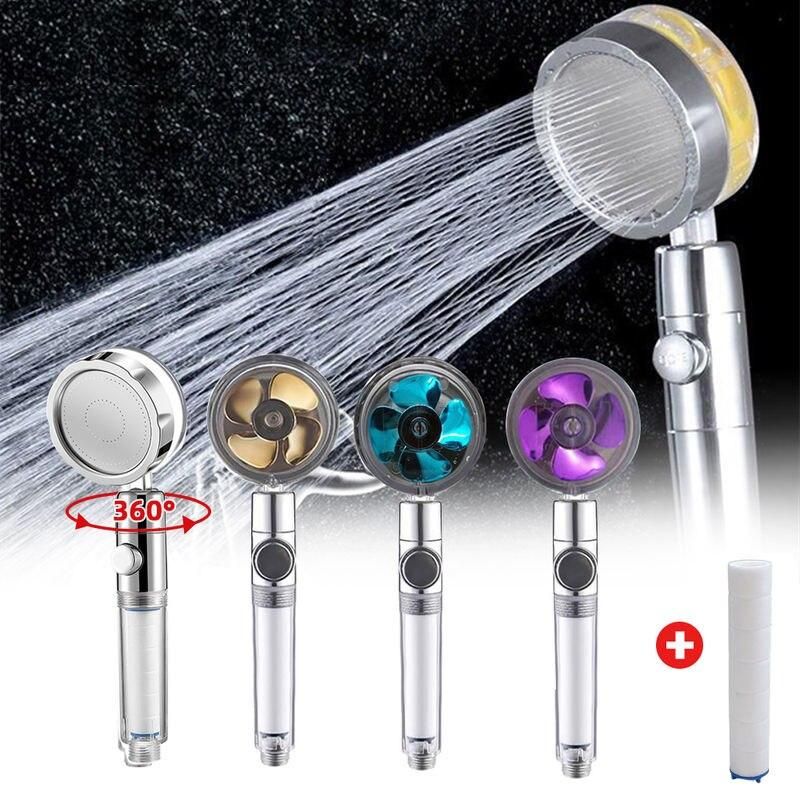 360¬∞ Rotating High-Pressure Water Saving Shower Head - Ideal for Low Pressure Supply