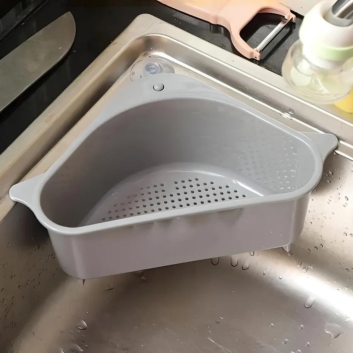 Modern Kitchen Sink Organizer Tray - Eco-Friendly Drain Storage Basket for Leftovers & Soup Separation