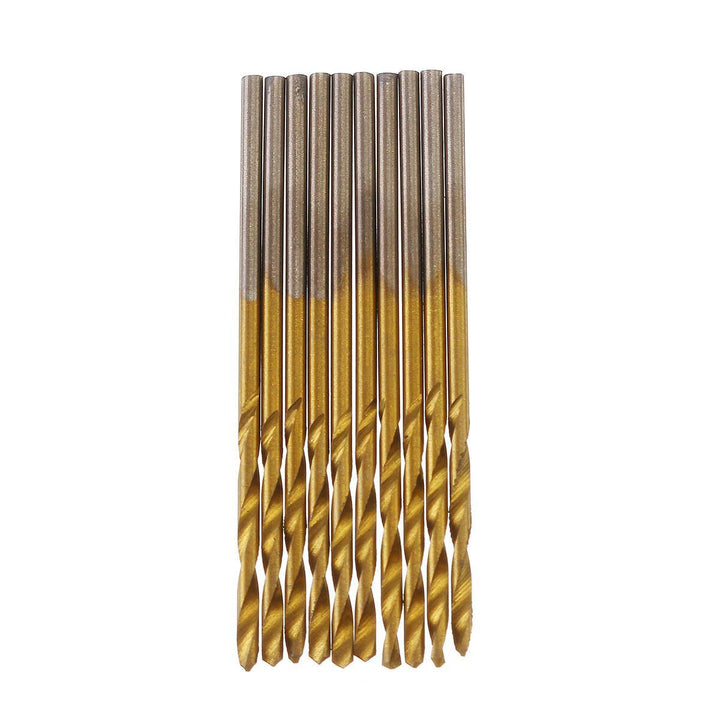 50pcs Titanium Coated High Speed Steel Twist Drill Bit1/1.5/2/2.5/3mm Twist Drill BitWoodworking