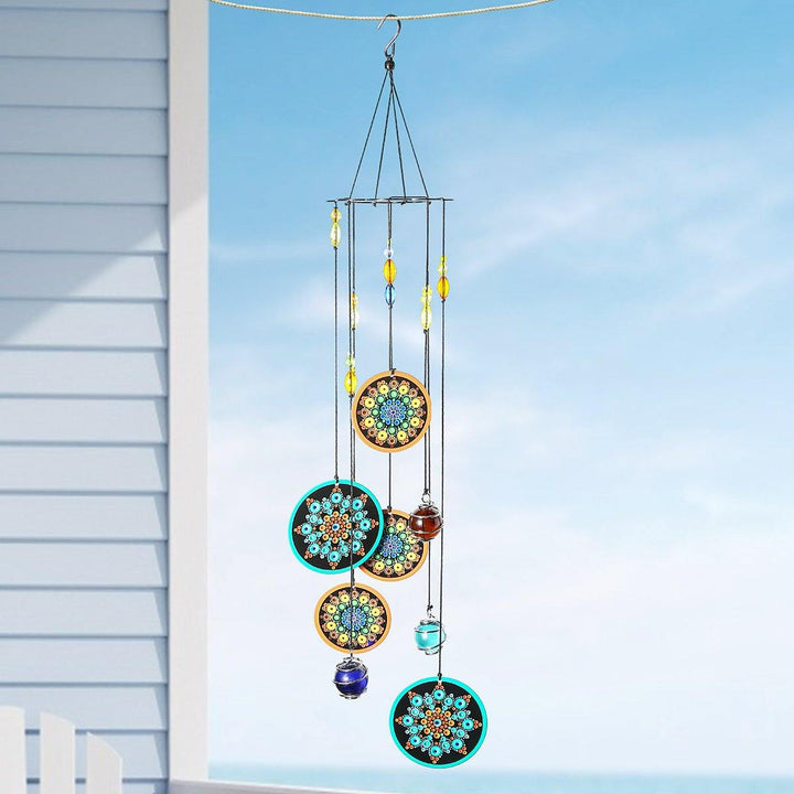 16" Metal Outdoor Hanging Wind Chimes Bell Ornament Garden Indoor Home Decoration