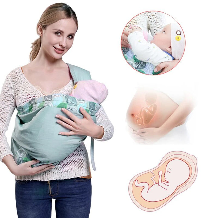 Breathable Baby Wrap Carrier: Dual-Use Sling & Nursing Cover