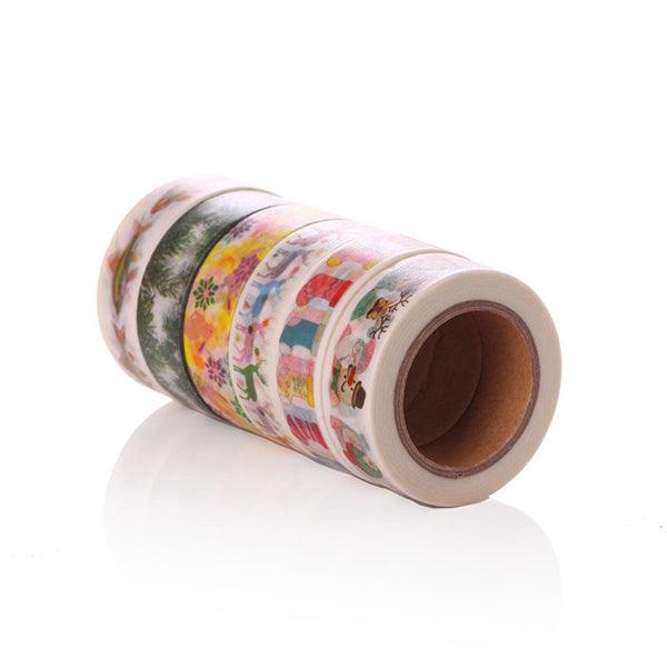 Creative Christmas Tree Santa Claus Tape Decorative Adhesive Washi Tape Masking Sticker DIY Tools