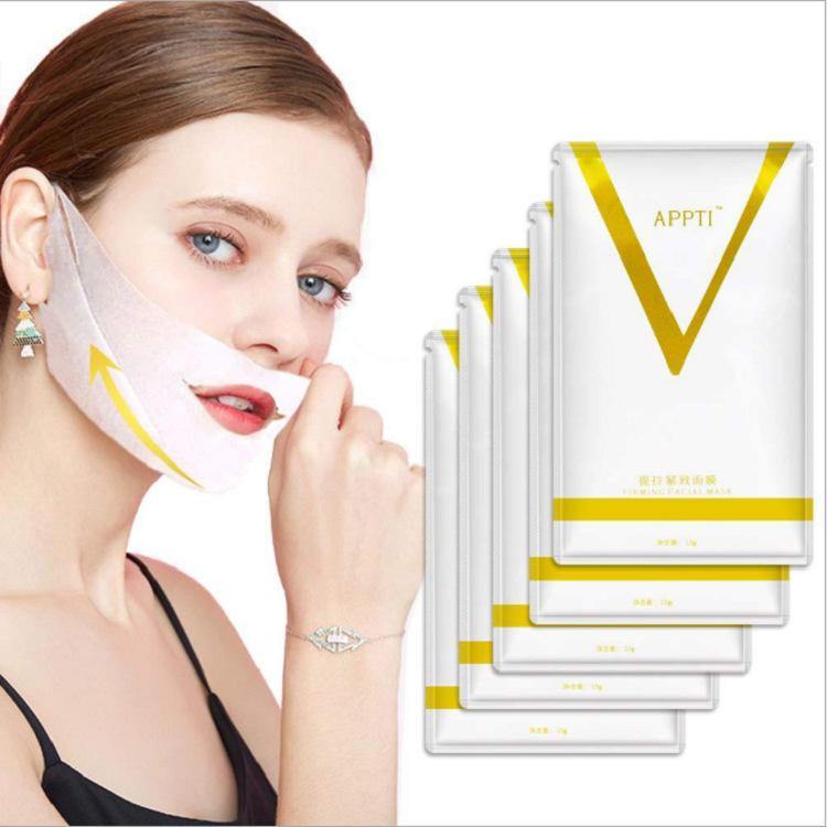 V-Shaped Face Mask Firming Face-Lifting Ear Mask Moisturizing Anti-Wrinkle Mask