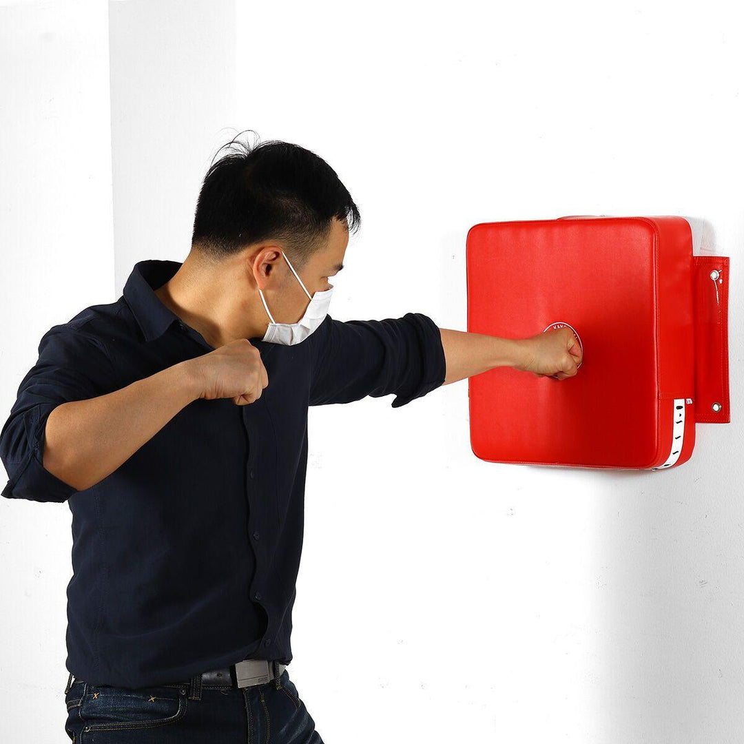 Boxing Fitness Wall Punch Bag Training Square Focus Target Soft Pad Red Boxing Target