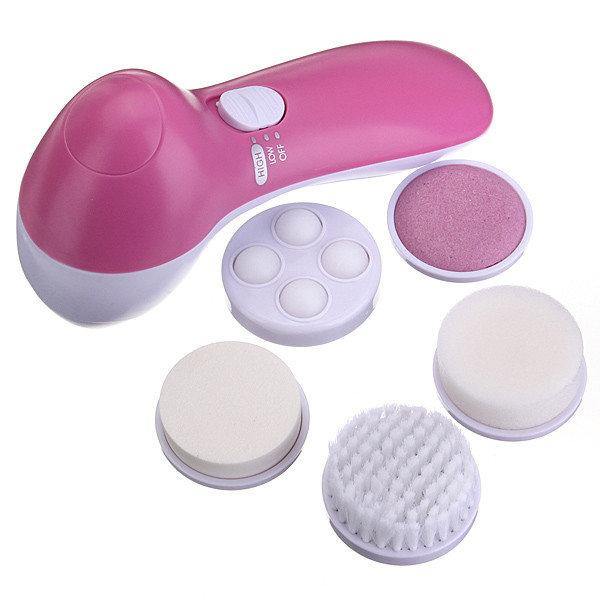 5 In 1 Electric Facial Face Cleansing Brush Set Multifunction Massage Skin Care